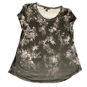 Simply Vera Vera Wang Womens Floral Print Top Size Petite Large